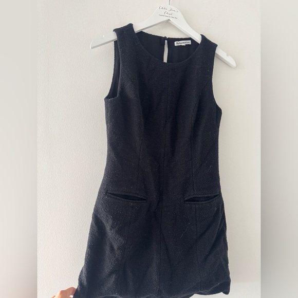 REFORMATION Citron Black Mini Dress 4 - Picture 7 of 9
